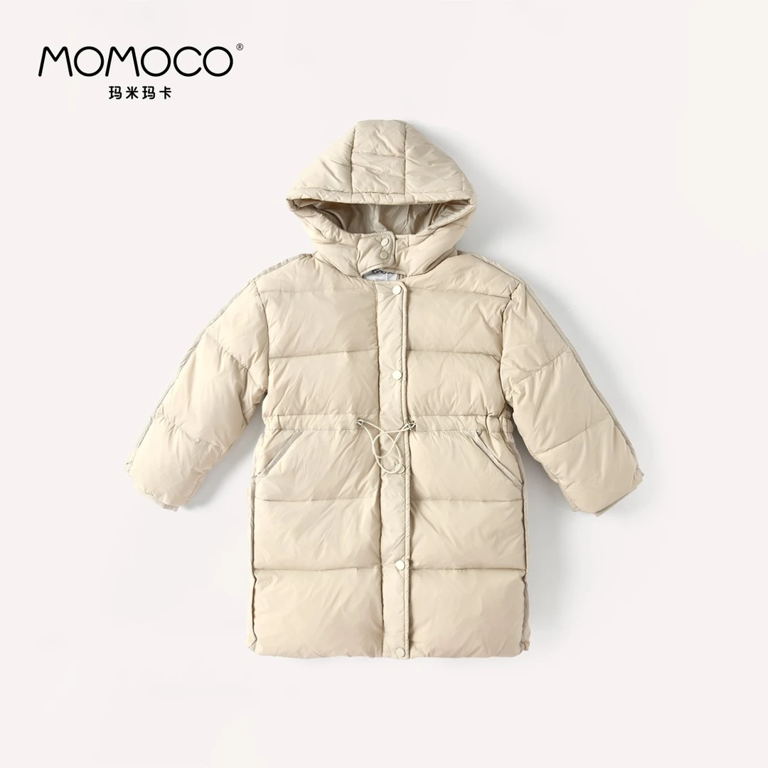 MOMOCO【119】女童冬季腰部抽绳连帽羽绒服 71830102006