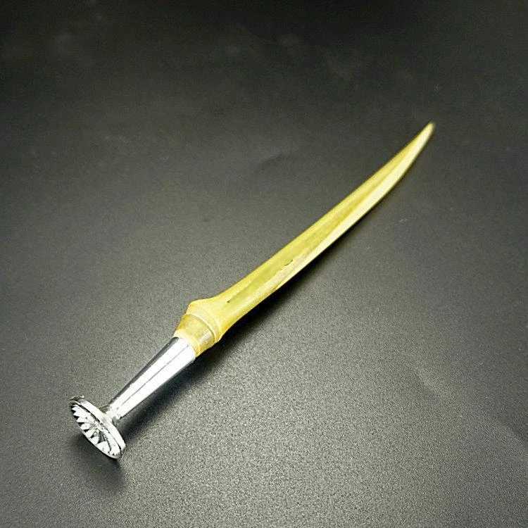 烟斗工具竹鞭压棒Lucky Eight好运棒防熄火 合金圆底镂空实木配件