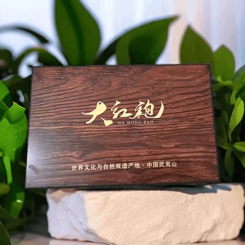 【木盒12罐大红袍】大红袍 武夷岩茶 实木礼盒盒装 120克