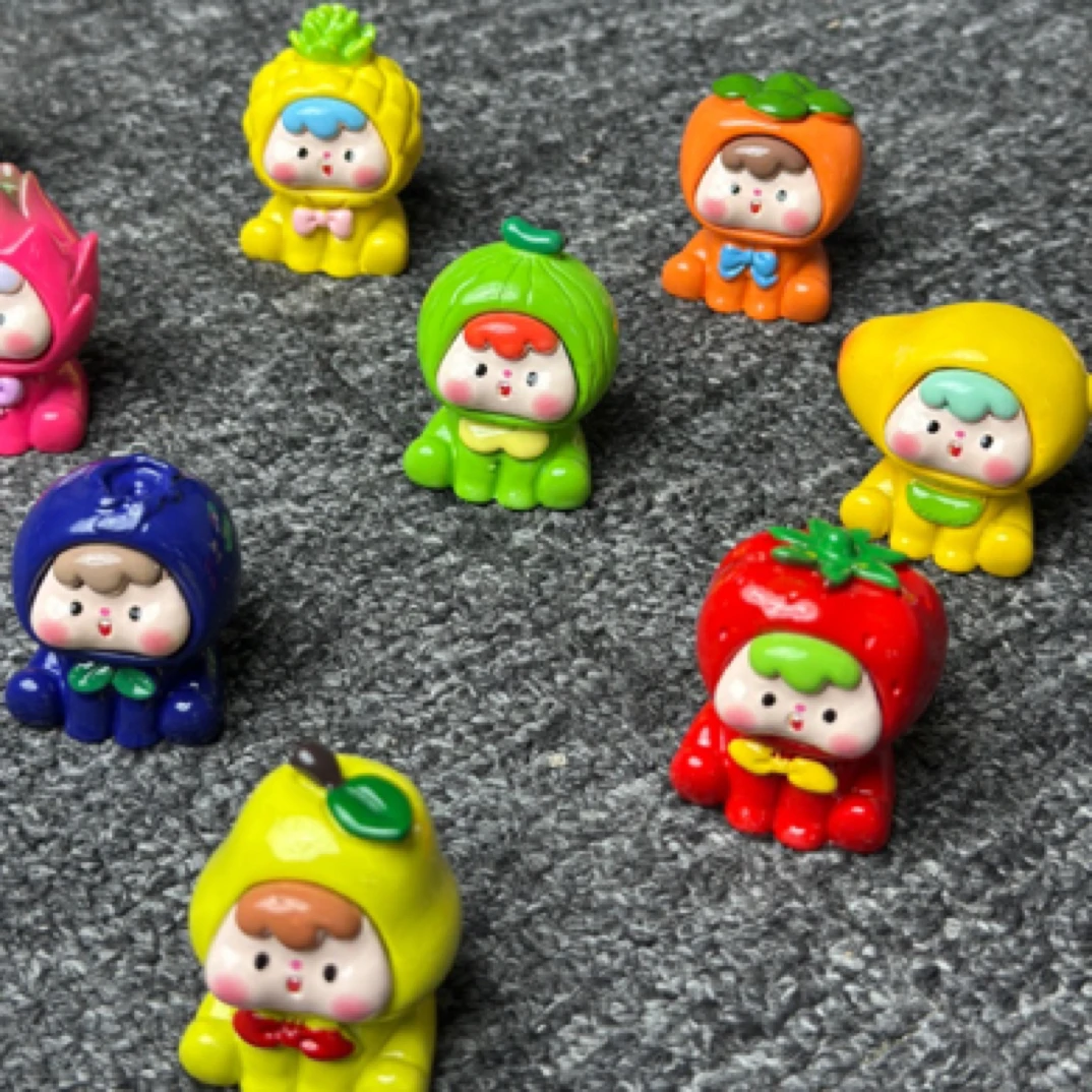 【直播拆四代水果崽崽】定制开膜十款颜色树脂四代水果崽崽摆件