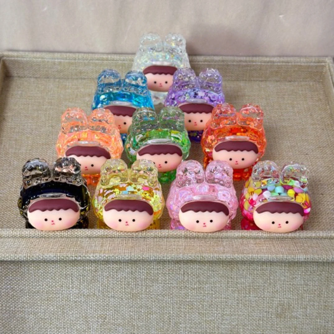 超大号夜光流沙莉莉丝兔头diy潮玩立体摆件