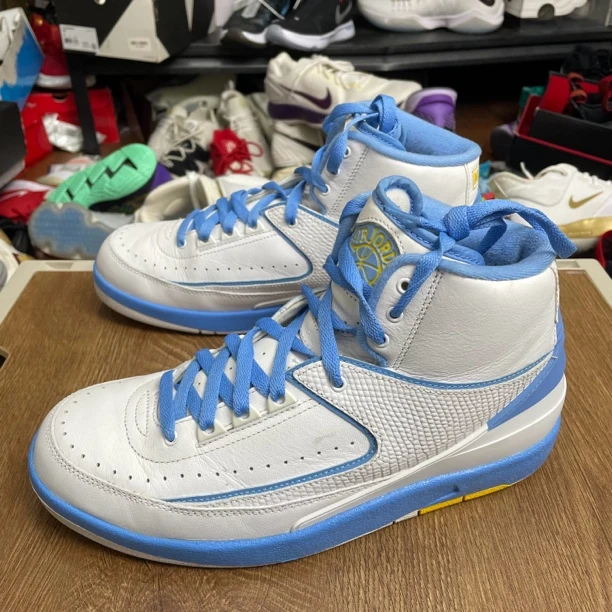 42.2码 aj2北卡蓝 中古实战性价比耐克运动鞋篮球鞋 实拍如图