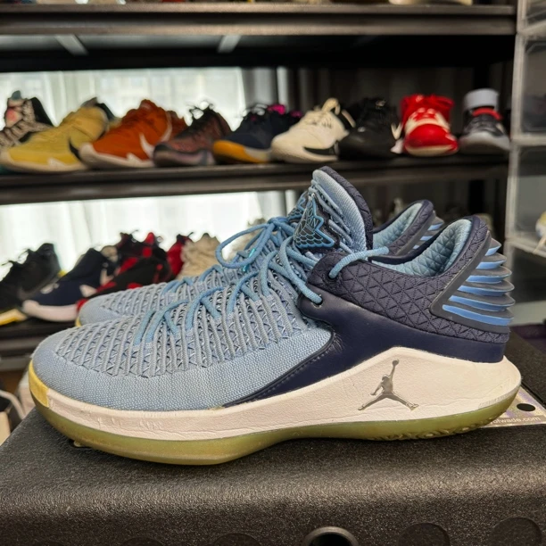 aj32北卡蓝 45.5码 中古实战性价比耐克运动鞋篮球鞋 实拍如图