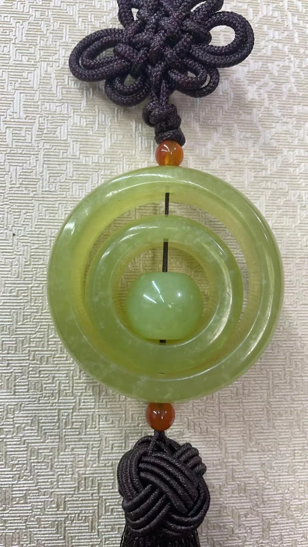 家居车挂摆～石材平安扣