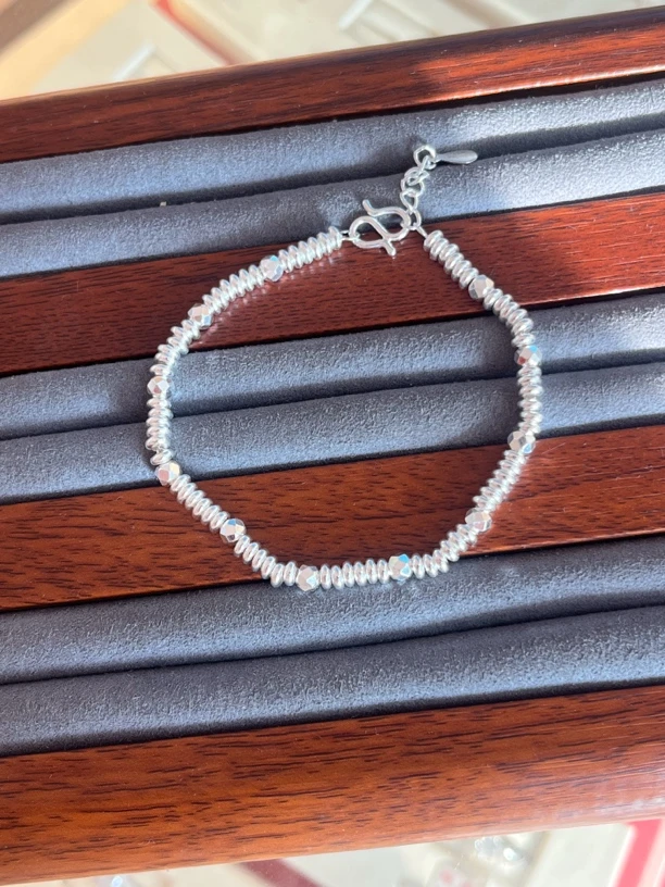 足银手链 精品时尚盘缠手链