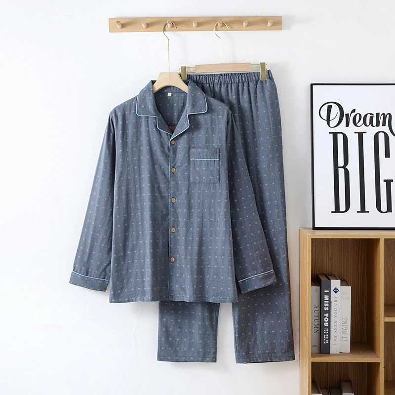 男款家居服（日式简约风） 全棉母婴A类棉纱