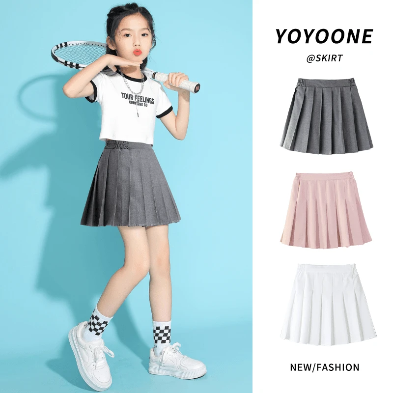 木木屋女童亲子jk百褶裙童装新款裙裤韩版学院风短裙中大童半身裙