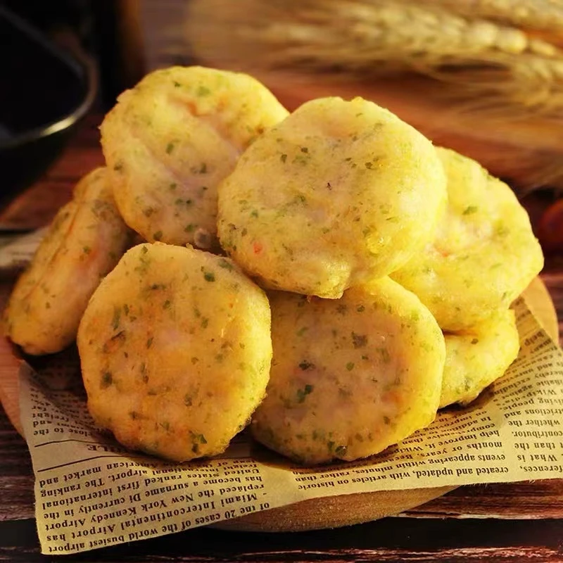 连云港发货    海苔虾饼 营养美味 油炸速冻半成品 250g/包*8包