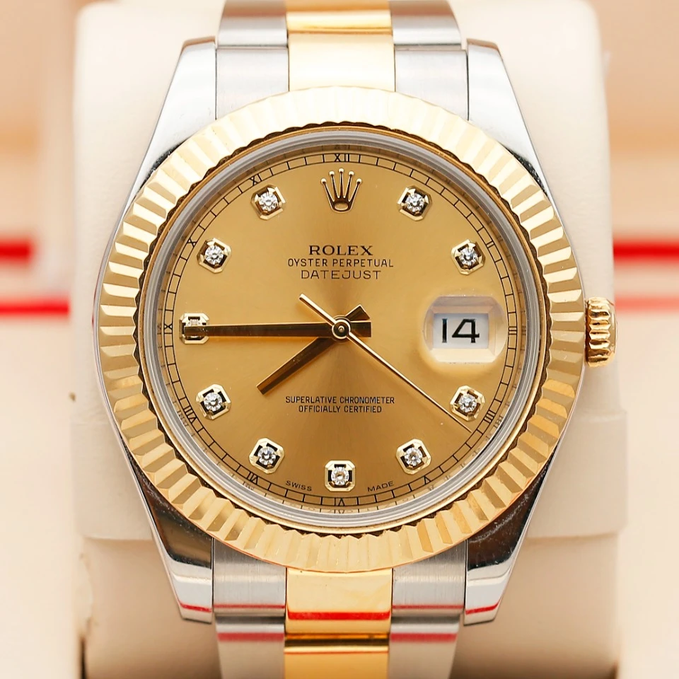 99新 Rolex/劳力士 补差价链接总额68500日志型金盘116333单表