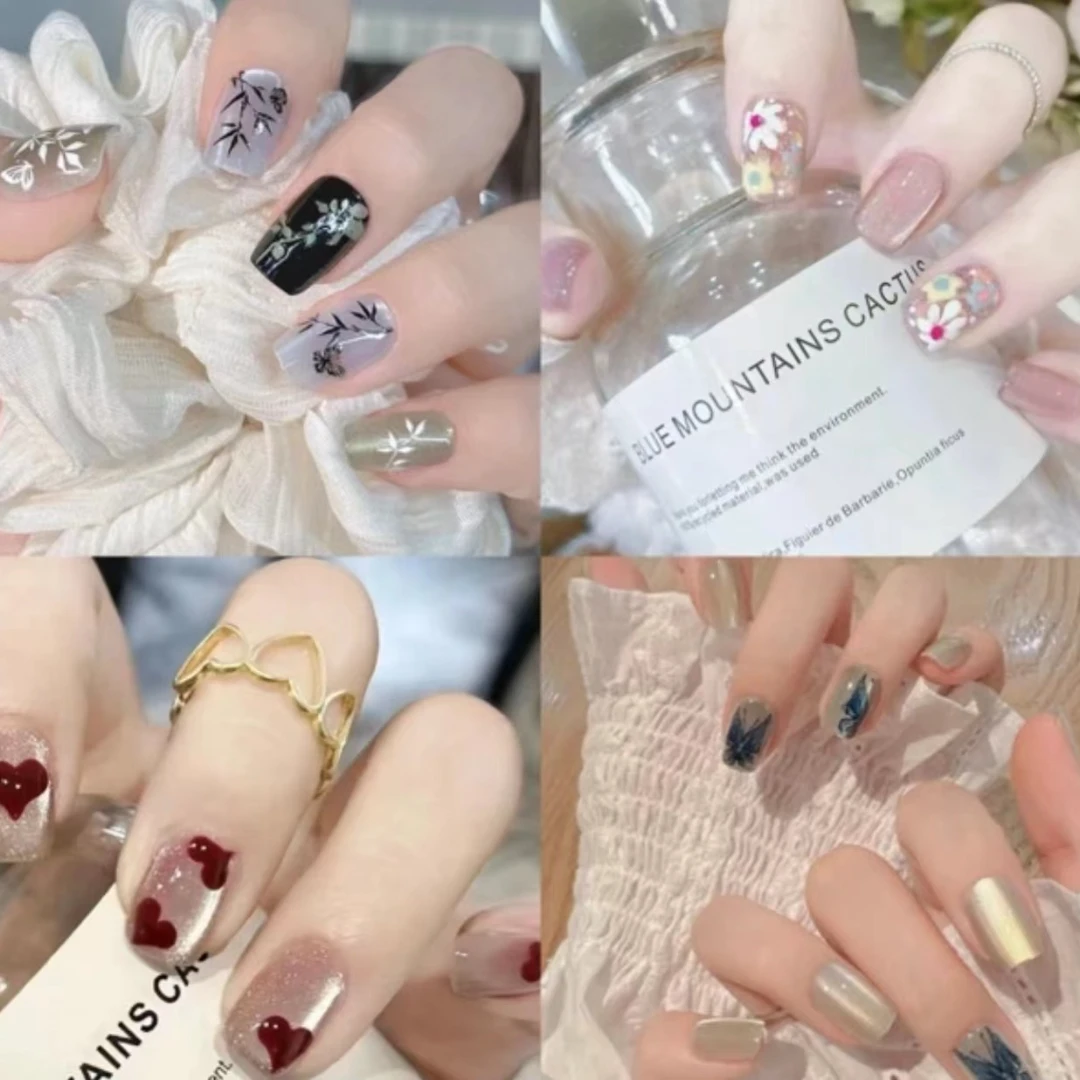 2024新款短短梯穿戴甲网红爆款14+1到手15副