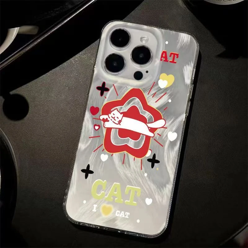 星星猫咪适用苹果14Pro手机壳iPhone16Promax羽纱壳1312个性11/xs