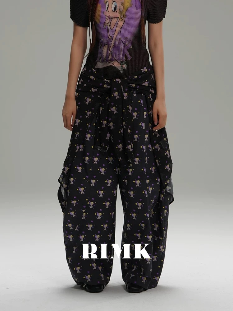 Rimk设计师品牌24AW 秋 狂野女孩 印花气球裤 ganjue买手店 0