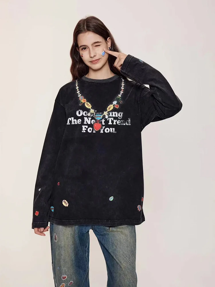 OooF！Yang 设计师品牌24AW 字母 长袖 T恤 ganjue买手店