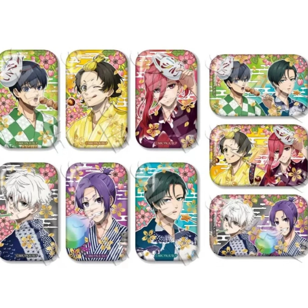 『日谷』蓝色监狱/蓝锁 缘日浴衣方形吧唧