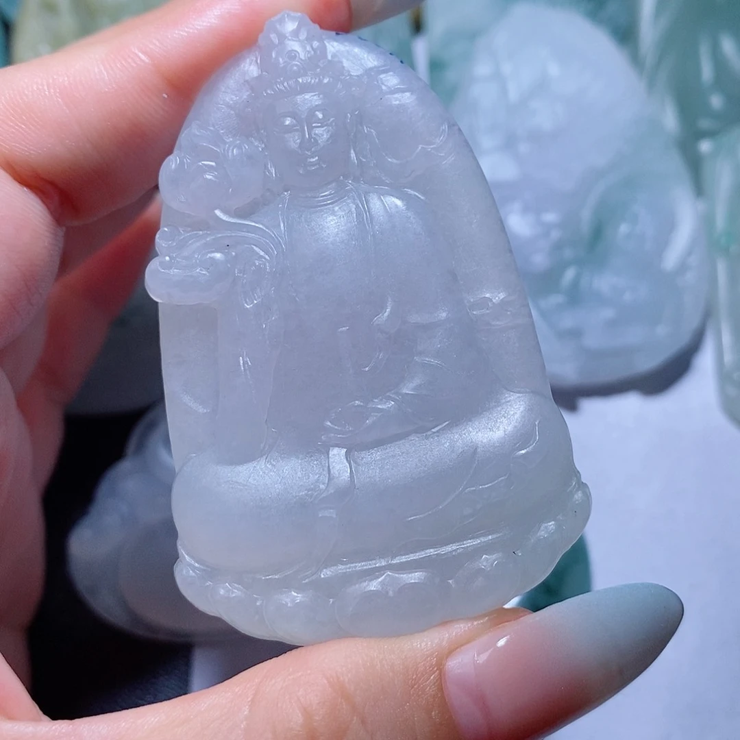 定制翡翠未镶嵌拍下联系客服确认抛光毛货不退换