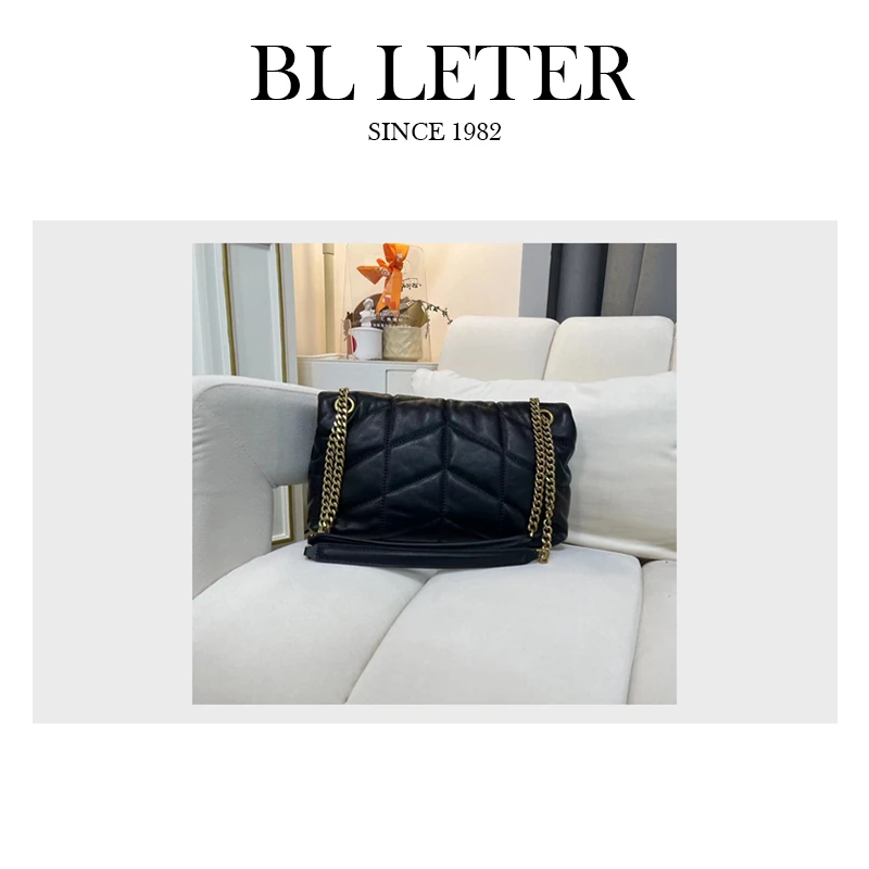 BL LETER V【云朵金Y】轻奢百搭时尚单肩斜跨包 29CM