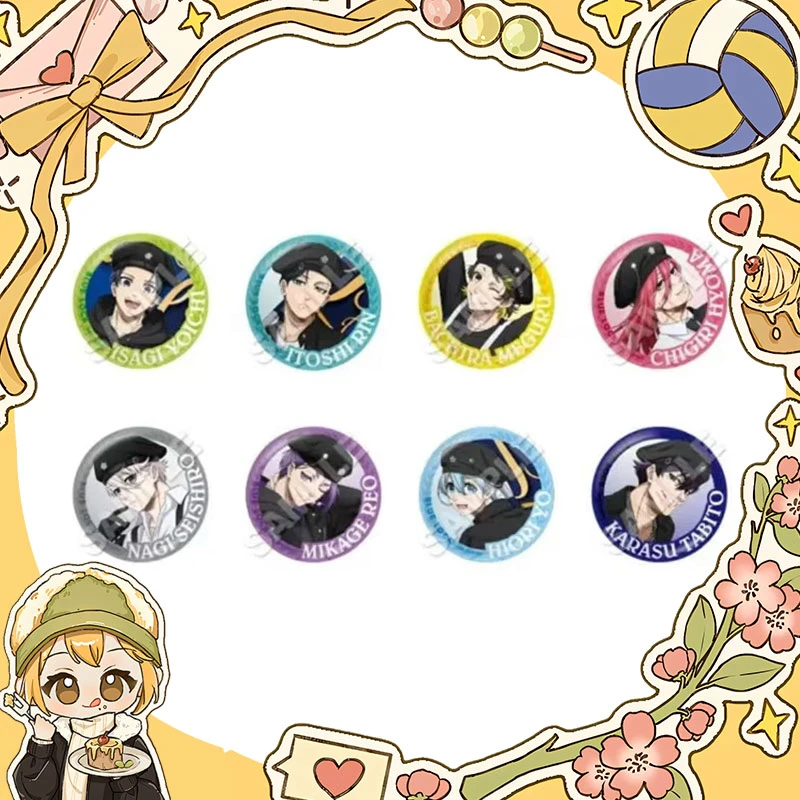 蓝色监狱 队旗吧唧蓝锁贝雷帽日谷徽章盲盒（默认代拆）