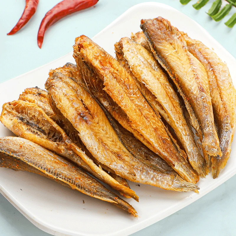 香酥小黄鱼即食黄鱼酥即食小鱼干酥脆鲜香一包80g发10包