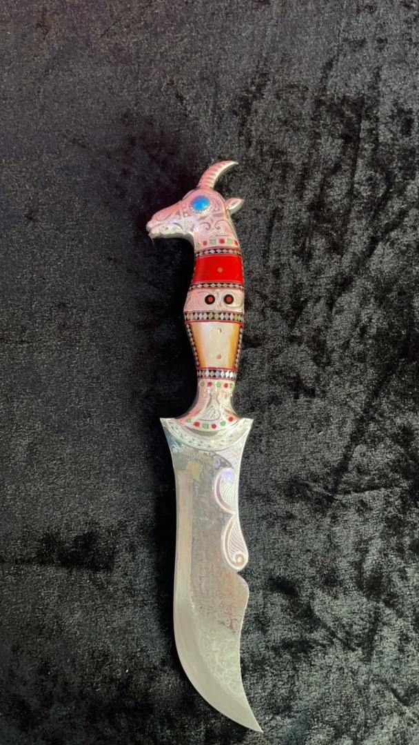 英吉沙纯手工小刀。大师傅收藏款 一路有你