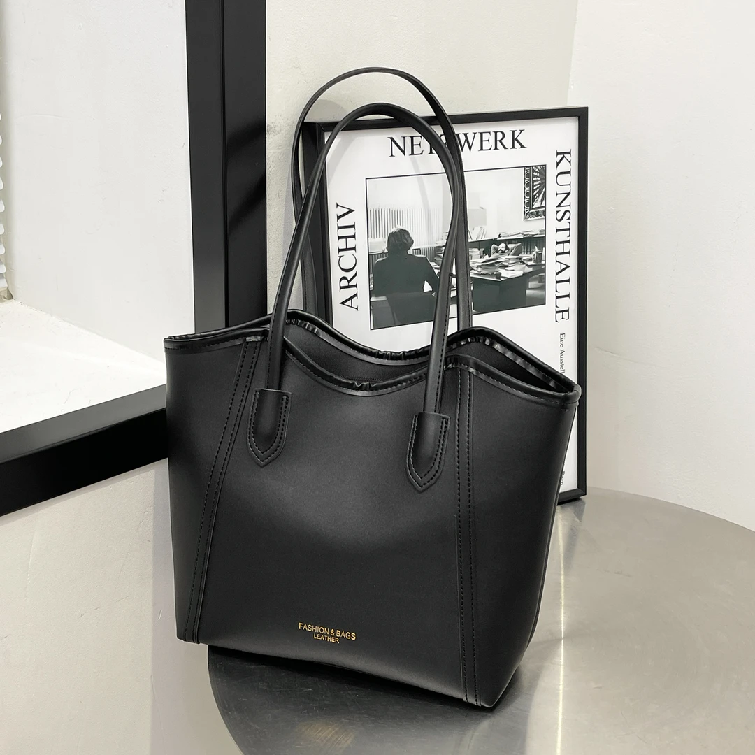 大容量托特包女2024新款高级感多层单肩包百搭质感爆款上班通勤包