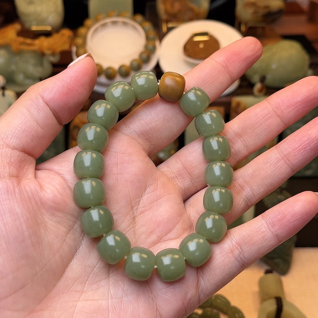 岫岩河磨玉（透闪石质玉）手串未镶嵌s****h