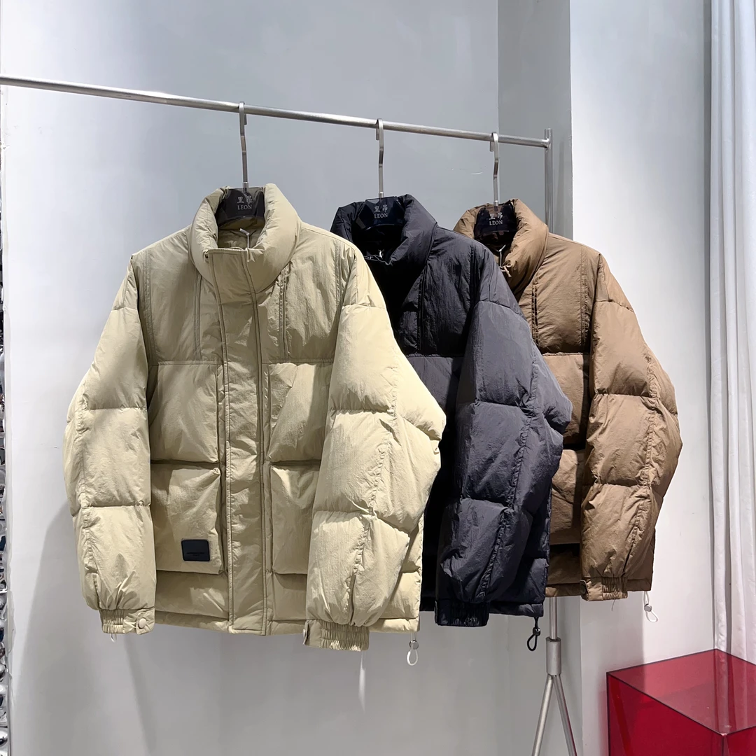 【赢家】冬季加厚高蓬90白鸭绒立领百搭保暖羽绒服8608