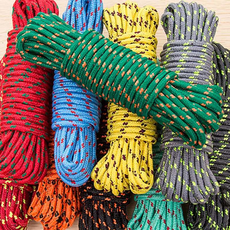 【1捆❤10米】多功能尼龙晾衣绳室户外防风防滑彩色晒衣绳加粗晒被子