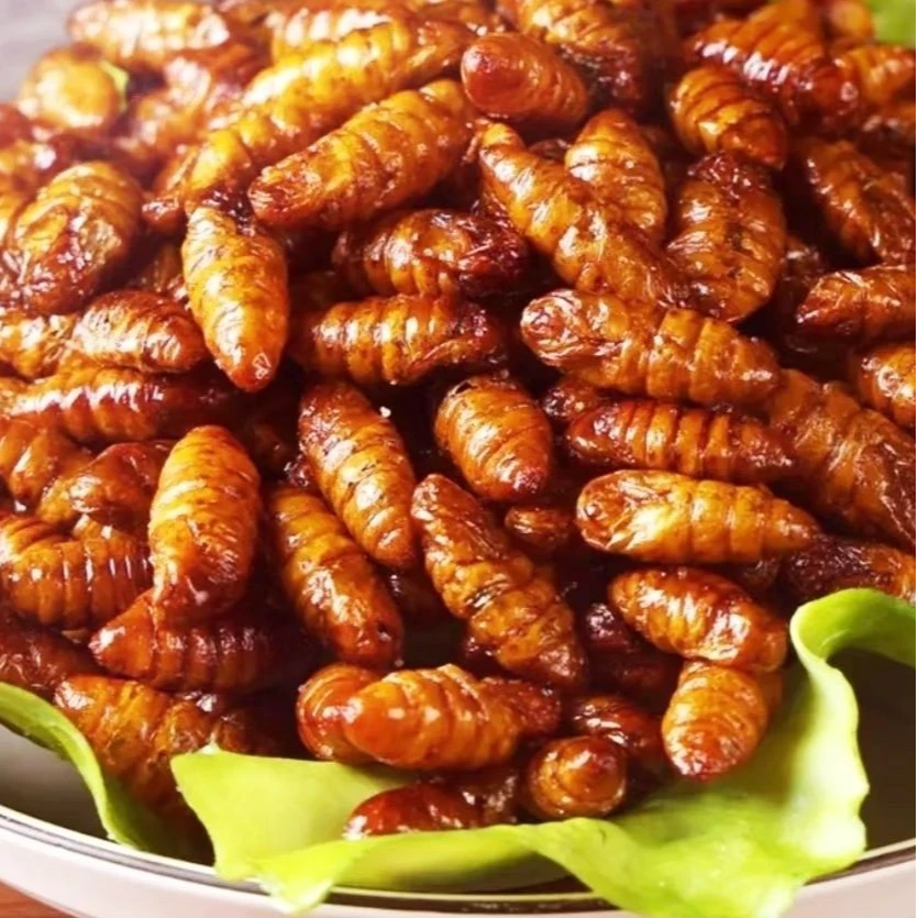 【买5袋送5袋】山东特产香酥脆熟蚕蛹即食蚕蛹高蛋白肉类熟食下酒菜