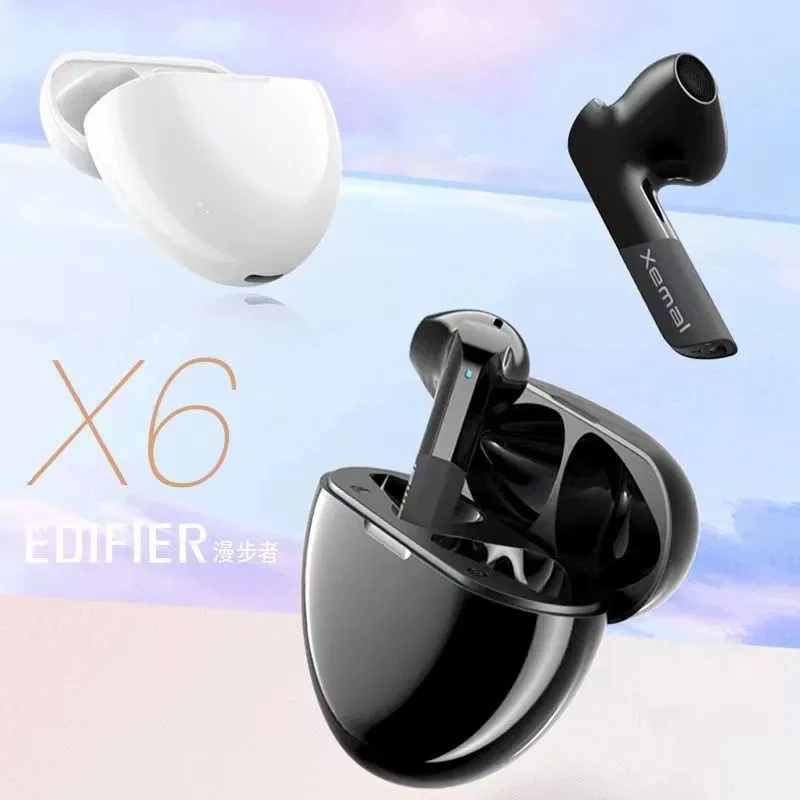 95新 EDIFIER/漫步者 X6真无线蓝牙耳机降噪通话苹果安卓通用