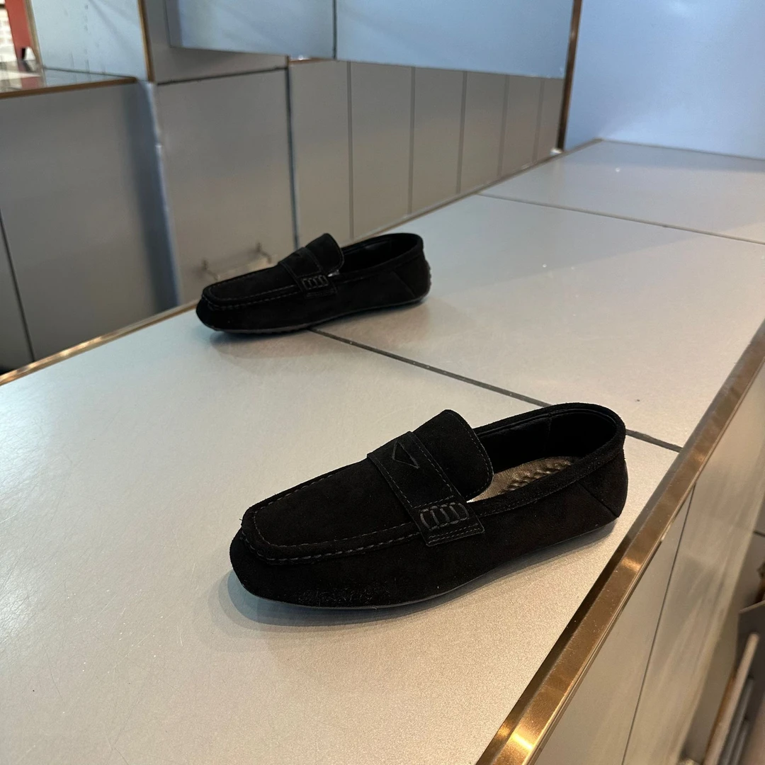 2024秋季新款休闲鞋一脚蹬豆豆鞋低帮百搭透气休闲复古潮男鞋经典