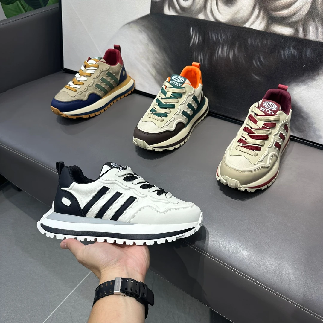 秋季新款男士厚底潮鞋舒适轻便潮流个性运动鞋网红爆款男士鞋