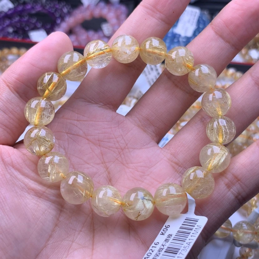 【闪购商品】水晶手串未镶嵌?*金发晶11