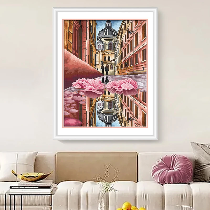 【2025绝版图】KS十字绣浪漫再现满绣62色无勾边手工绣线绣棉线