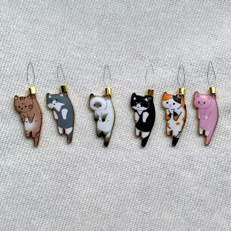 KS十字绣卡通穿线神器小猫咪多色带磁铁4.0CM x 1.25CM x 0.2CM