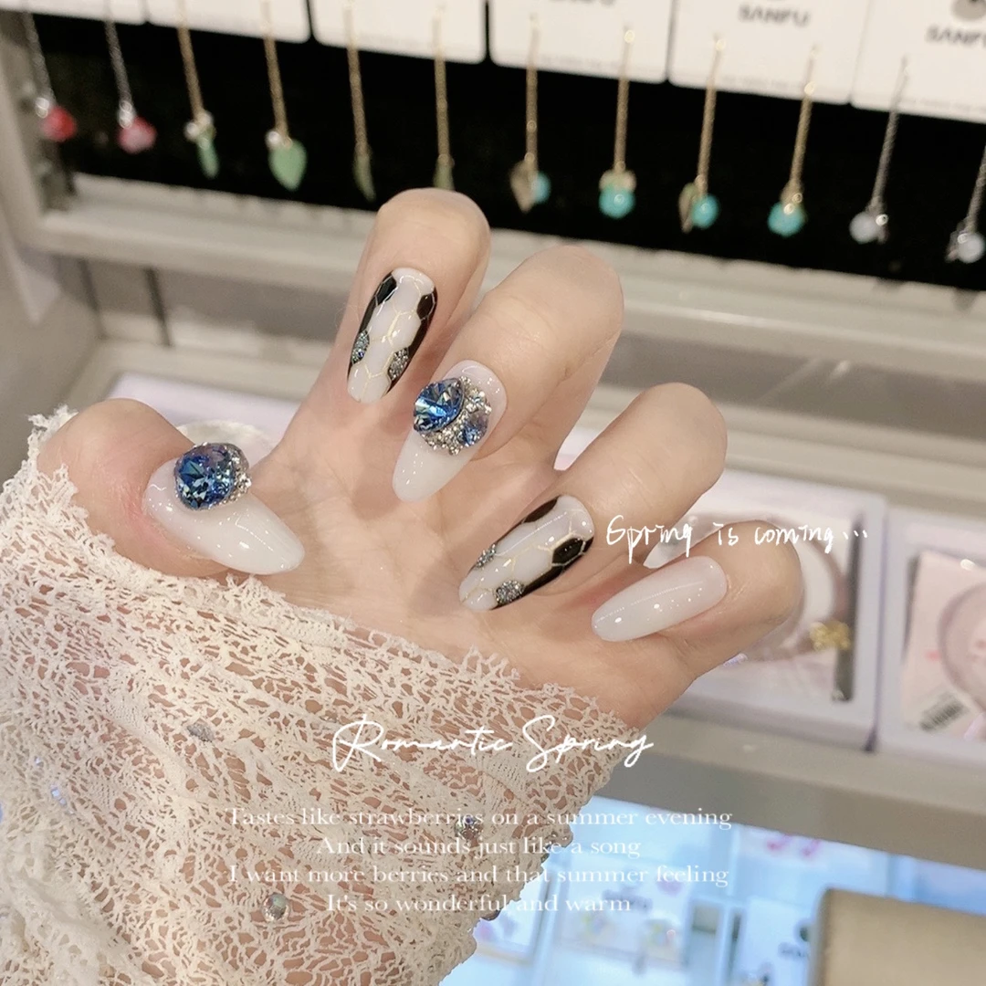 【白蛇】327大小姐 高端手工穿戴甲10片