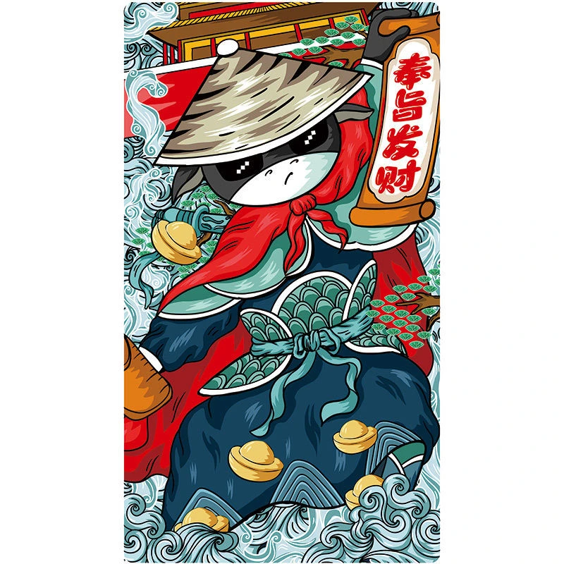 钓箱贴纸防水耐磨磨砂防划盖贴钓鱼达瓦改装箱盖上盖个性国潮贴画