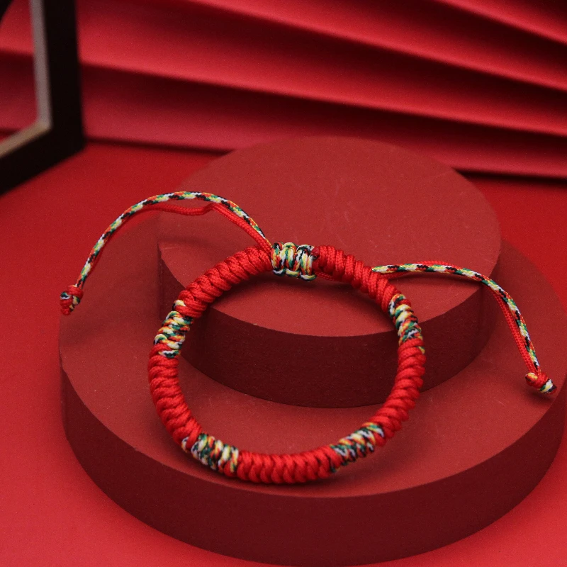 非金属锦纶手链 端午节情侣编织古法可调节