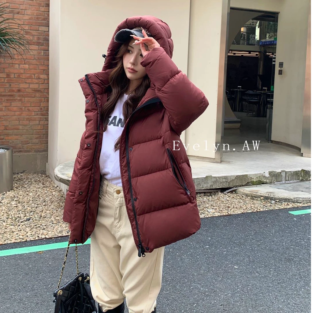 2024年新款8102款190克白鸭绒一手长连帽羽绒服