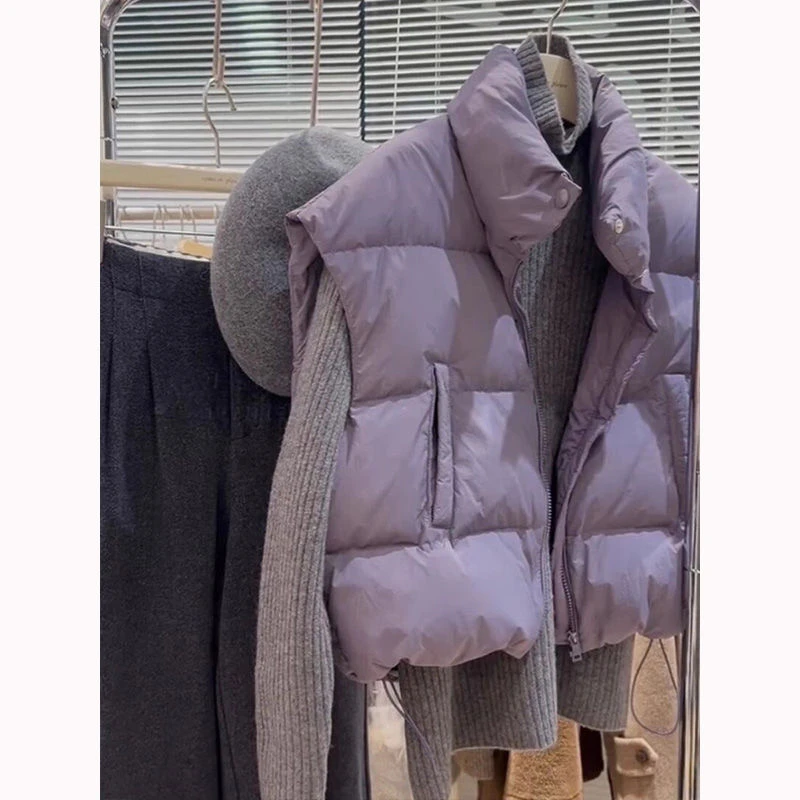 冬季新款棉服女2024新款韩版减龄加厚棉服马甲保暖内搭两件套装