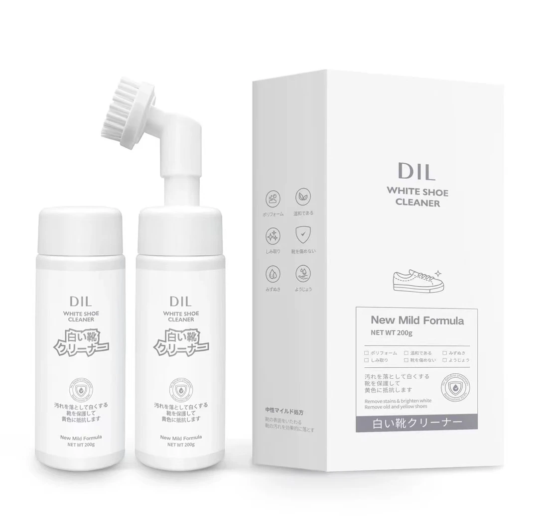 DIL小白鞋免水洗清洗剂泡沫