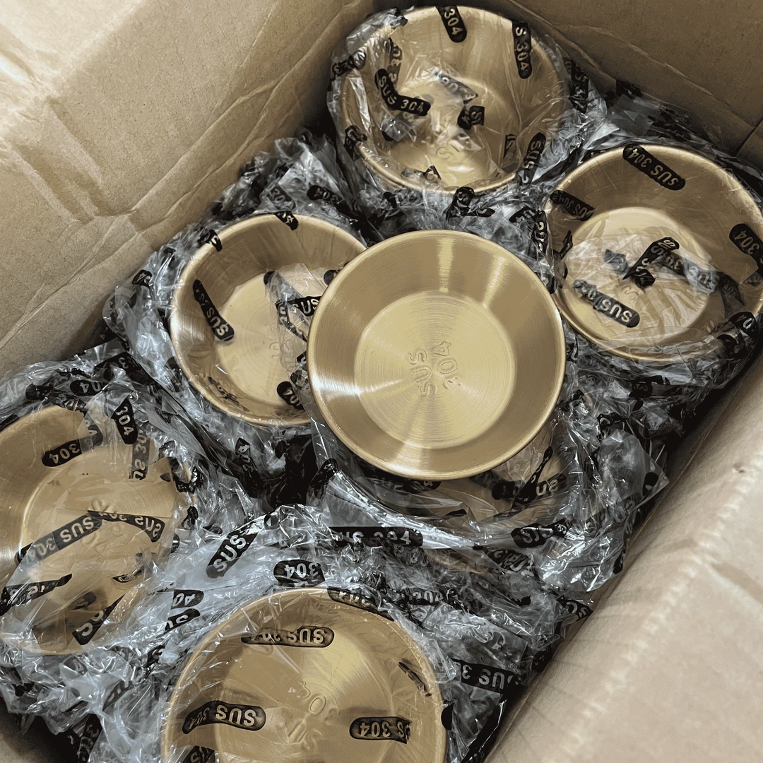 加厚304不锈钢酱汁杯薯条番茄酱杯韩式酱料碟多功能蘸料碟创意