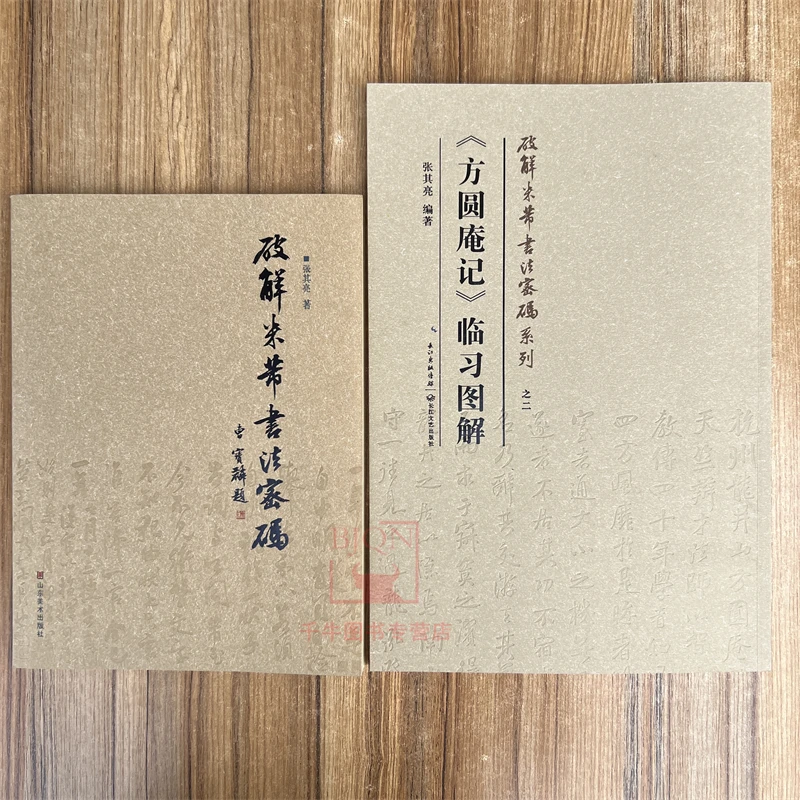 全2册 破解米芾书法密码+方圆庵记临习图解张其亮著 技法理论实临