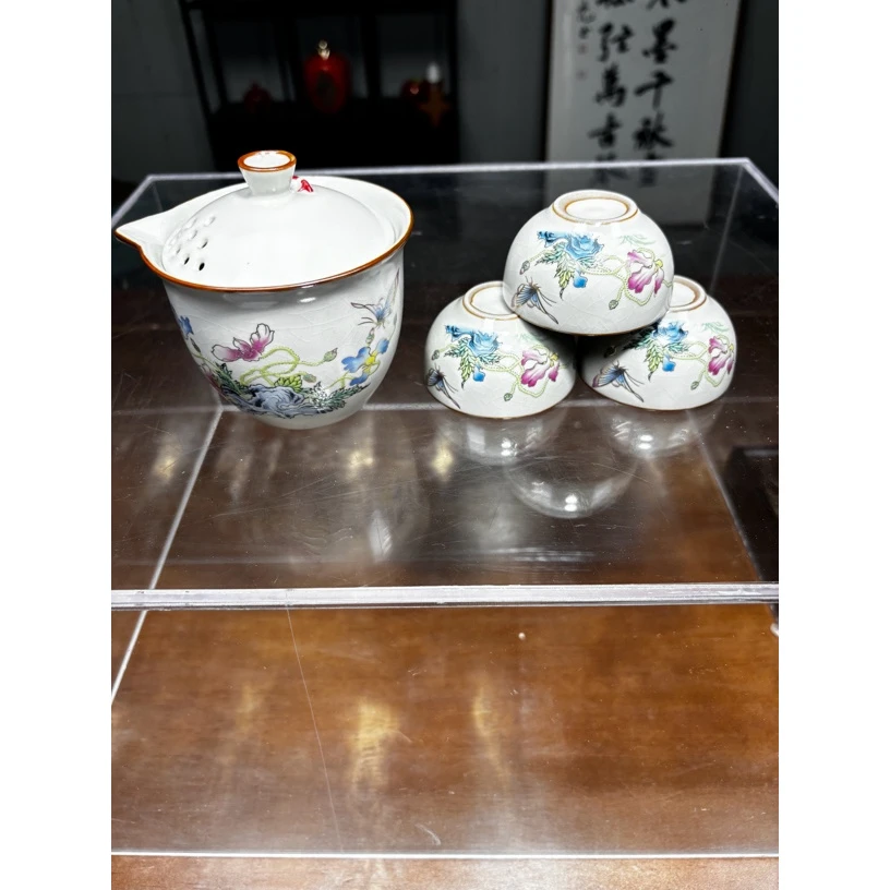 高端茶具蝶恋花旅行套K1