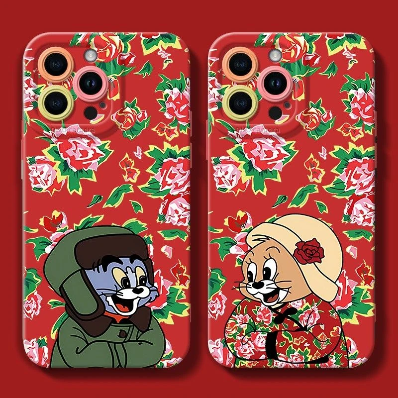 东北大花苹果15ProMax手机壳iPhone14新款13硅胶12简约11软壳X女8