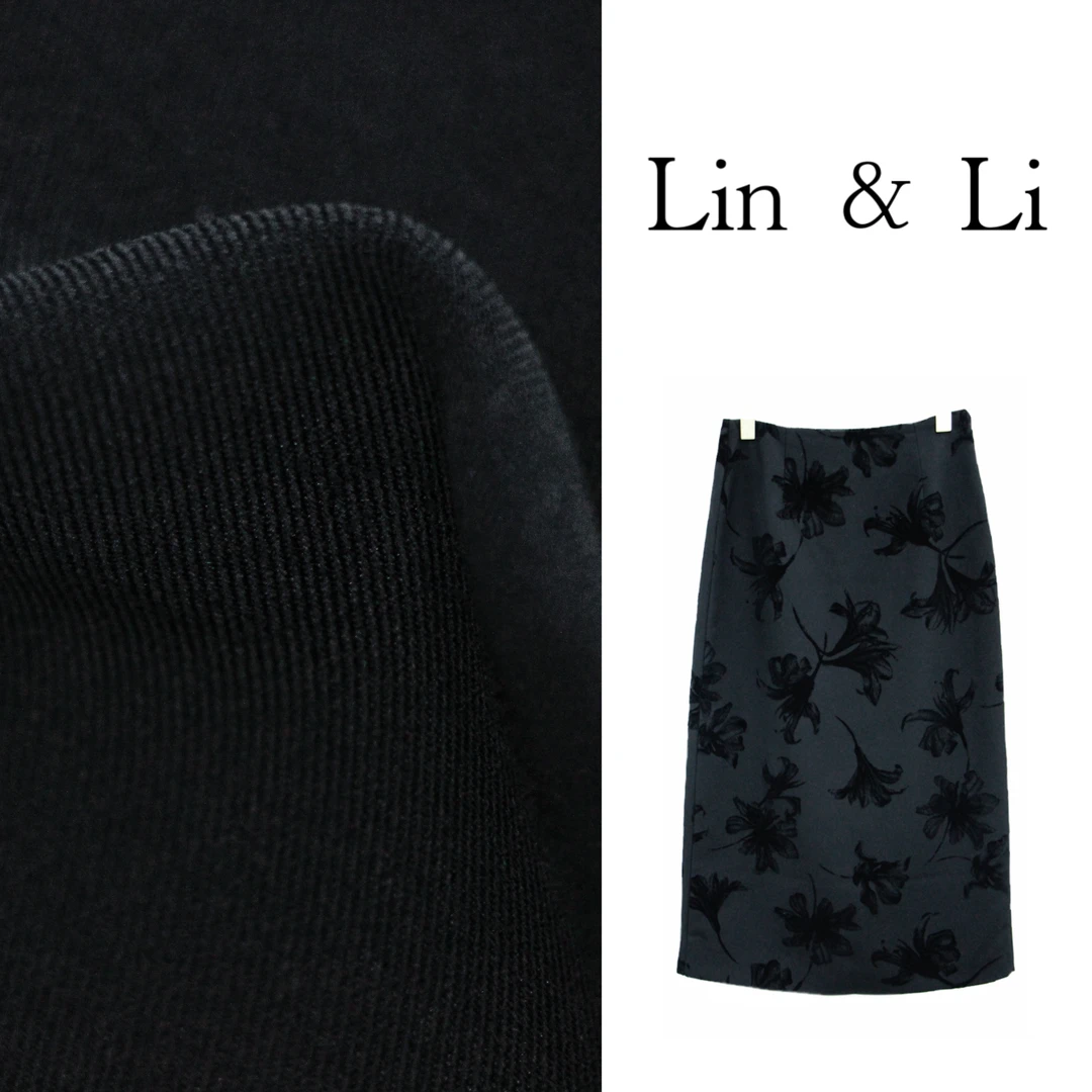 《林李上新》248823休闲时尚显瘦半身裙复古印花百搭裙子女修身气质