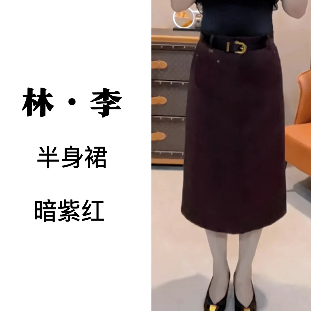 《林李上新》9821显瘦气质女士半身裙休闲时尚包臀裙秋季百搭女裙