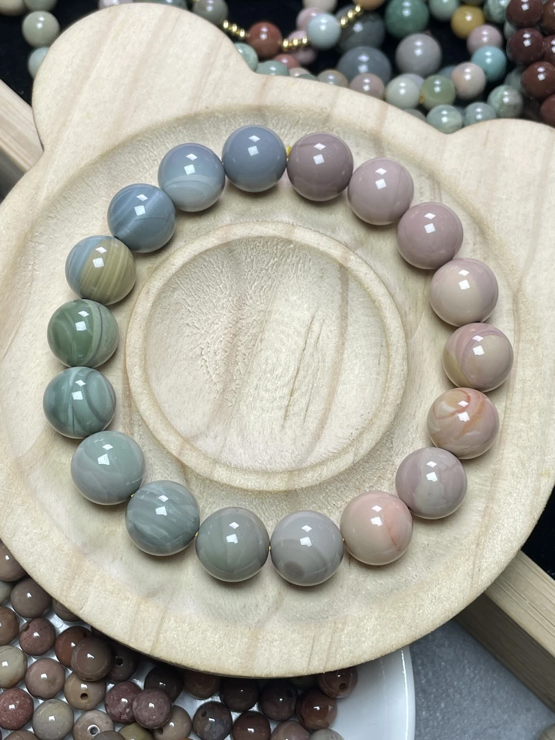 阿拉善幻彩焦糖马卡龙奶昔色善善珠珠DIY夏天女款