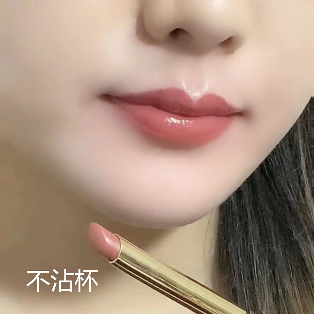 口红奶茶豆沙色不掉色不沾杯不脱色自然色滋润素颜显白小细管哑光