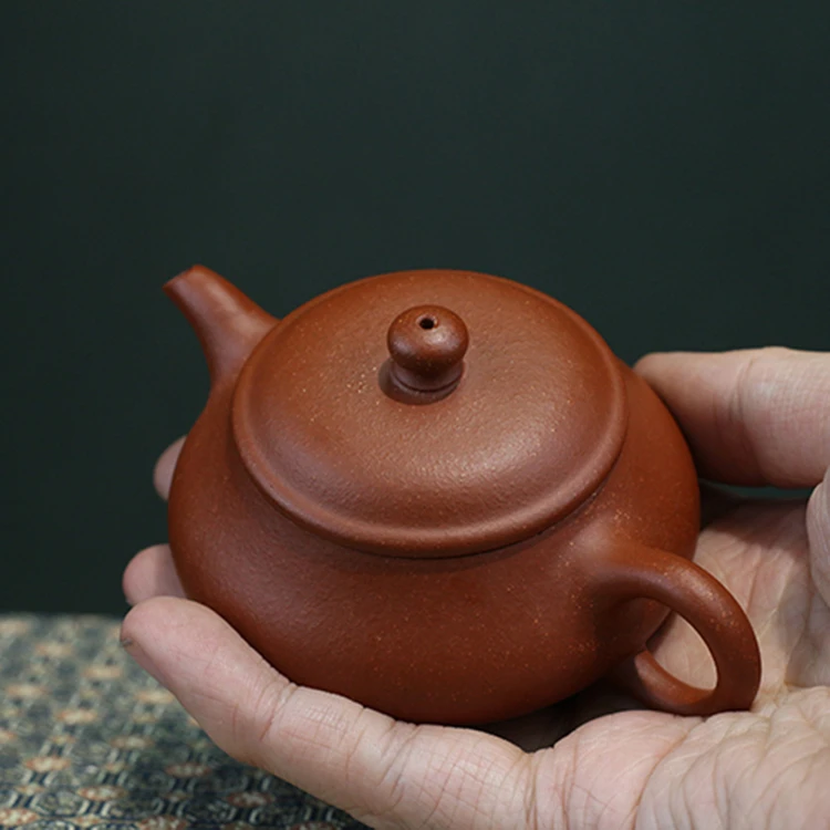大口紫砂壶功夫茶壶文旦壶圆壶中式降坡泥把把壶明炉壶便携女生