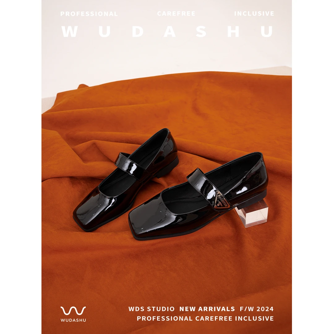 穿高跟鞋的吴大叔高跟鞋鞋子红色法式玛丽珍鞋粗跟百搭【内购】